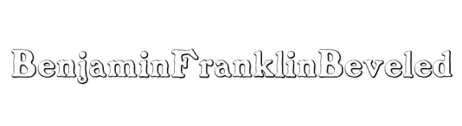 BenjaminFranklinBeveled  免费字体下载