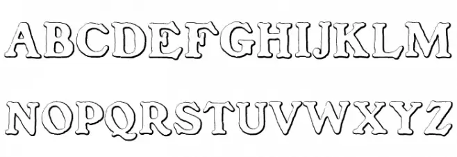 BenjaminFranklinBeveled フォント 大文字