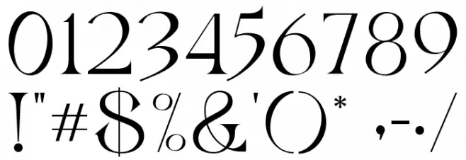 Benjola Font OTHER CHARS