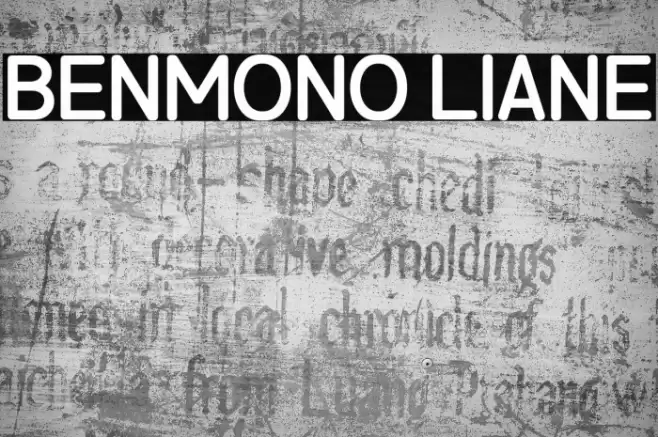 Benmono Liane Font examples