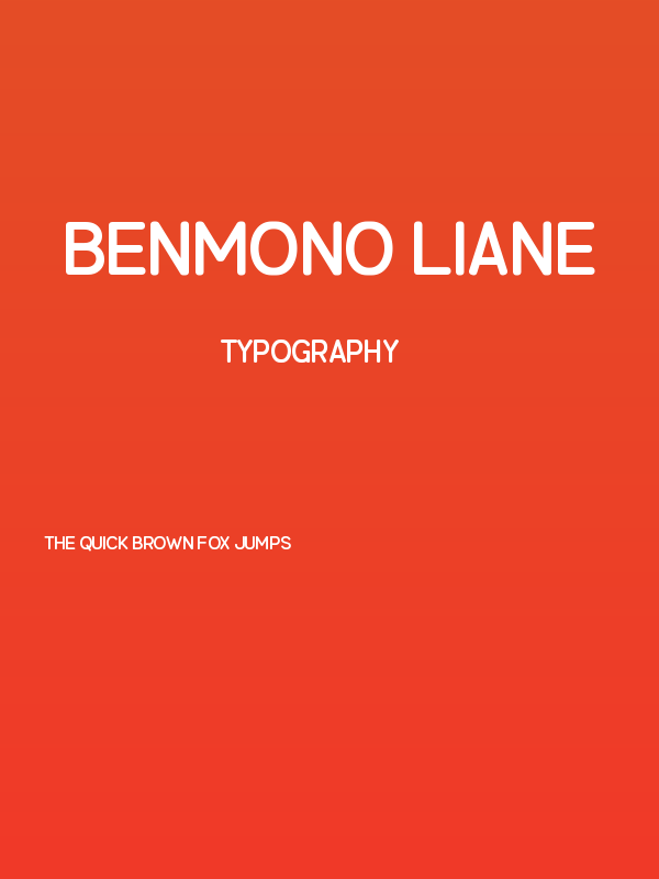 Benmono Liane Poster