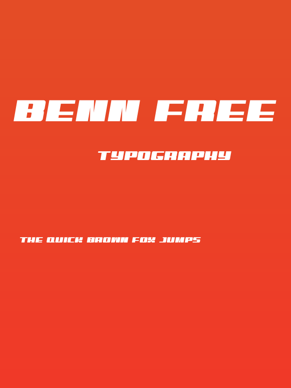 Benn Free Poster