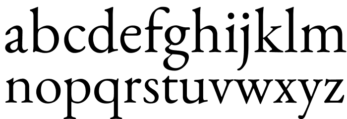 Benne-Regular Font LOWERCASE