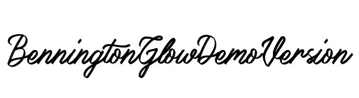 Bennington Glow Demo Version  Fuentes Gratis Descargar