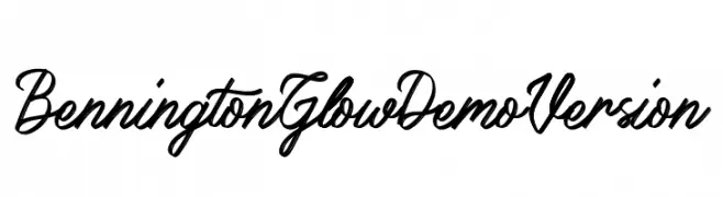 Bennington Glow Demo Version  नि: शुल्क फ़ॉन्ट्स डाउनलोड