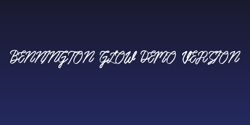 Bennington Glow Demo Version Social Header