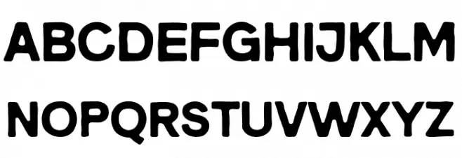 BenniterTrialVersion-Regular Caratteri MAIUSCOLE