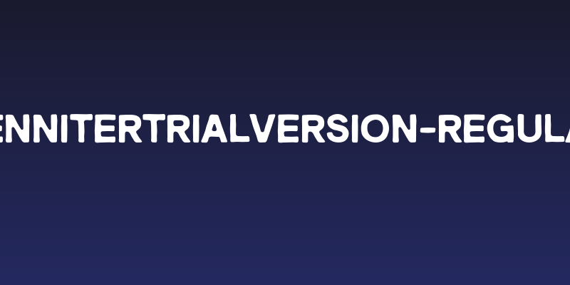 BenniterTrialVersion-Regular Social Header