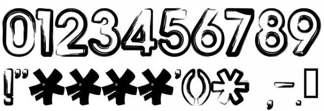 Benny Blanco Font OTHER CHARS