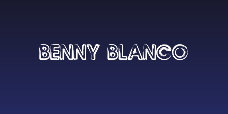 Benny Blanco Social Header