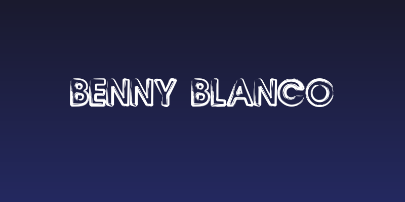 Benny Blanco Social Header