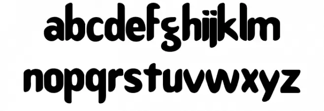 Benny Bold Schriftart Groß