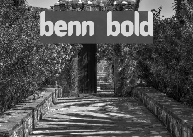 Benny Bold Font examples