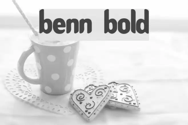 Benny Bold Font examples