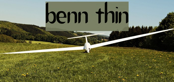 Benny Thin Font examples