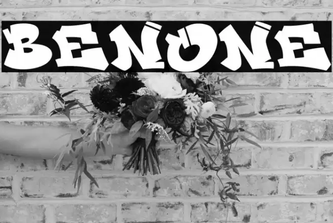 Benone Font examples
