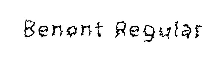 Benont Regular  Frei Schriftart Herunterladen