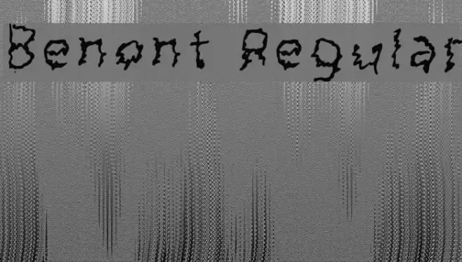 Benont Regular Font examples