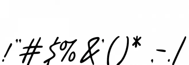 BenoranteDEMO Font OTHER CHARS