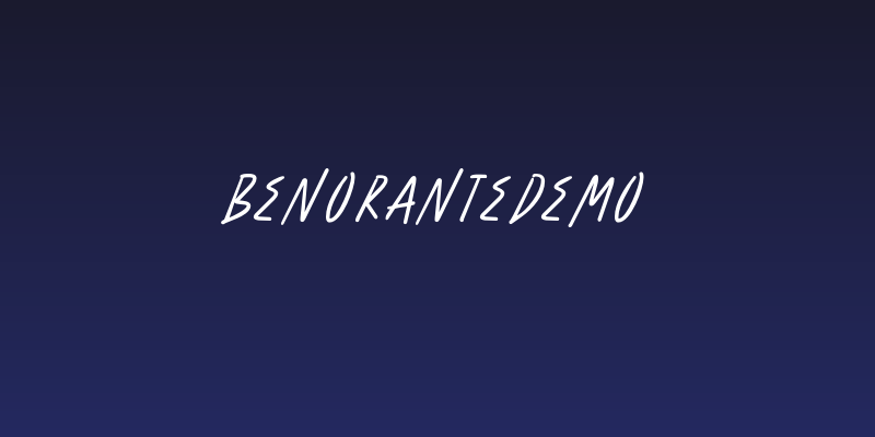 BenoranteDEMO Social Header