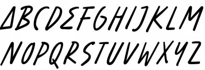 BenoranteDEMO Schriftart Kleinbuchstaben