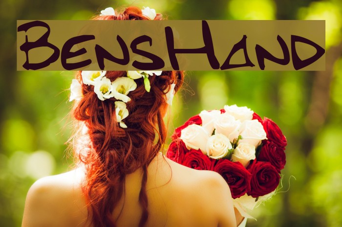 BensHand Font examples