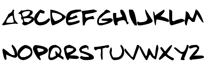 BensHand Font LOWERCASE