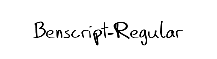 Benscript-Regular Font