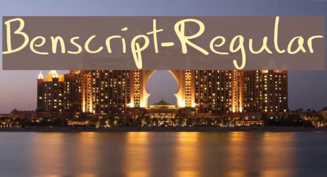 Benscript-Regular Example 1