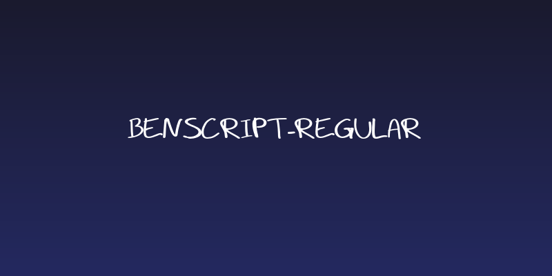 Benscript-Regular Social Header