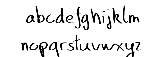 Benscript-Regular Font LOWERCASE