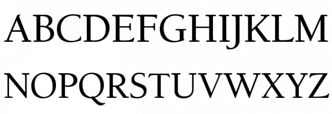 BensonOldStyleOpti-Medium Font Litere mari