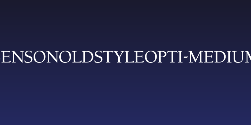 BensonOldStyleOpti-Medium Social Header