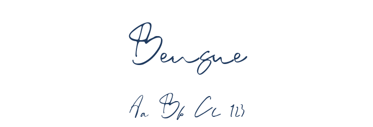 Bensue Font Preview