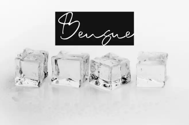 Bensue Schriftart examples