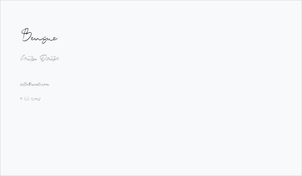 Bensue Business Card