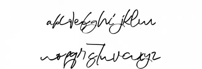 Bensue Schriftart Kleinbuchstaben