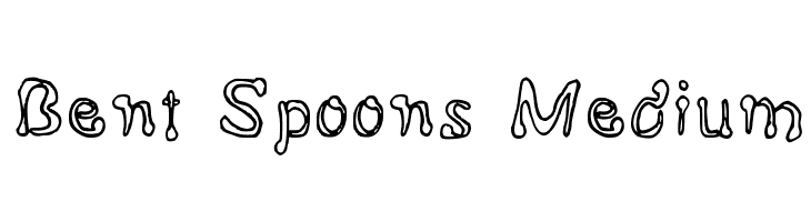 Bent Spoons Medium  免费字体下载