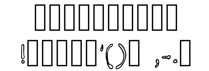 Bent Spoons Medium Font OTHER CHARS