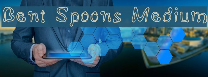 Bent Spoons Medium Font examples