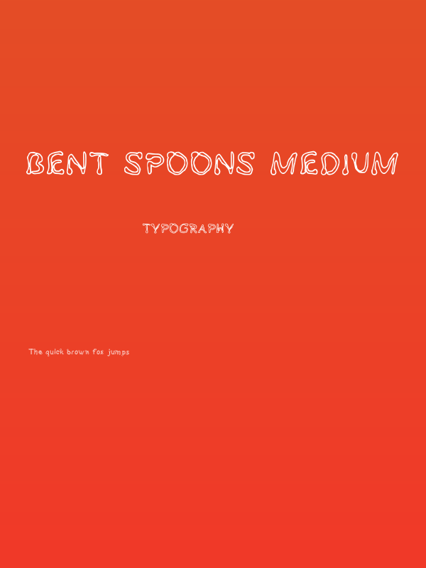 Bent Spoons Medium Poster