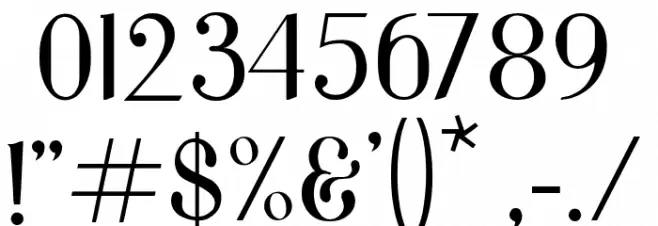 Bentalista Font OTHER CHARS