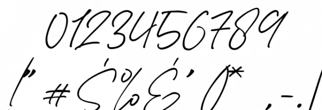 Bentang Font OTHER CHARS