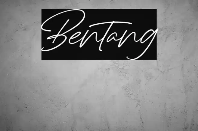 Bentang Font examples