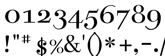Bentham Regular Font OTHER CHARS