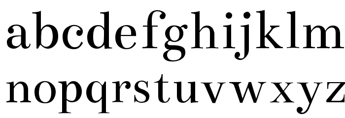Bentham Font LOWERCASE