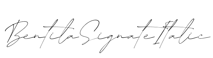 Bentila Signate Italic  नि: शुल्क फ़ॉन्ट्स डाउनलोड