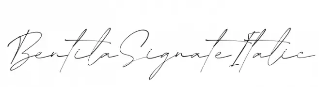 Bentila Signate Italic  नि: शुल्क फ़ॉन्ट्स डाउनलोड