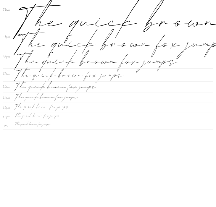 Bentila Signate Italic Waterfall