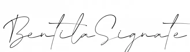 Bentila Signate  नि: शुल्क फ़ॉन्ट्स डाउनलोड